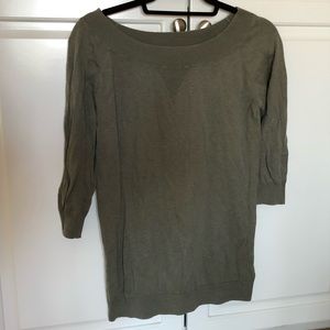 Rubbish Olive wide neck 3/4 sleeves sweater